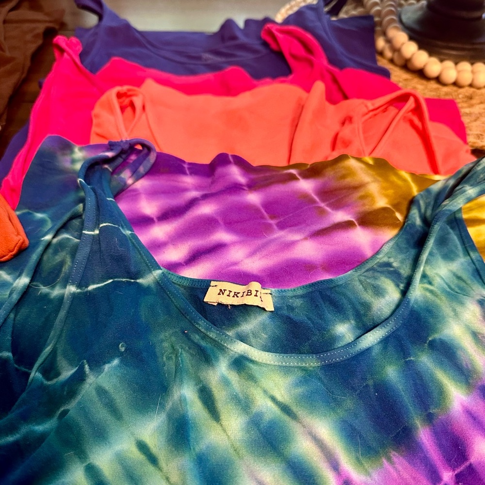 Tank Tops by Nikibiki many colors. not a particular size just a very stretchy